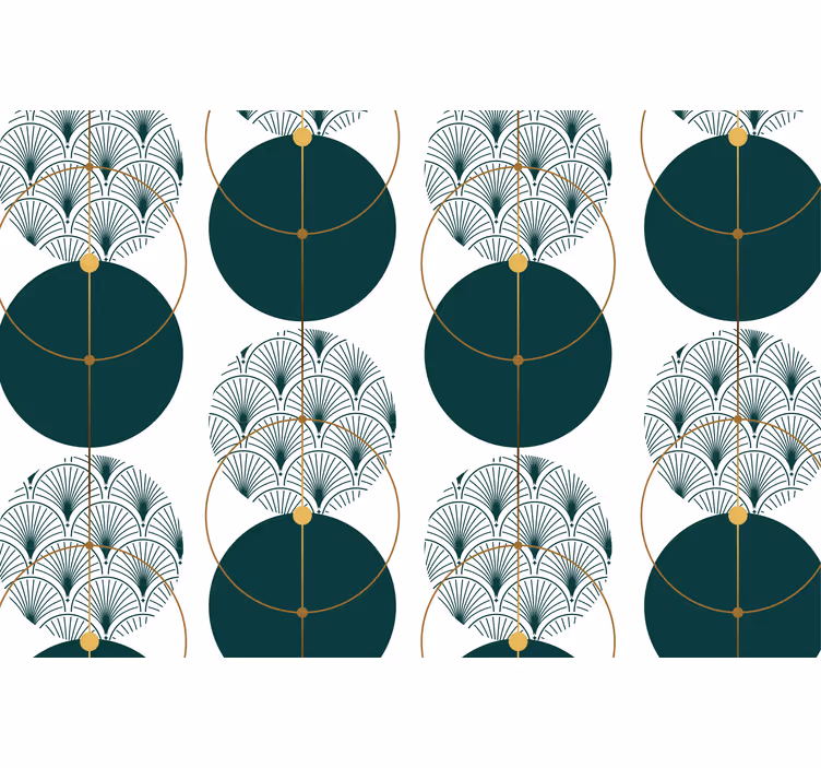 Tapete za zid geometrijski glamurozni geometrijski uzorak - TenStickers