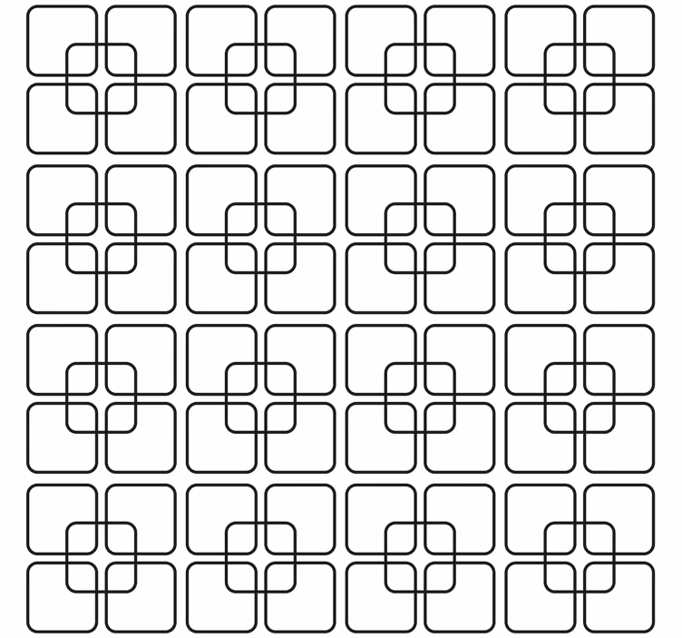 Tapete za zid geometrijski crni kvadrati urbani uzorak - TenStickers