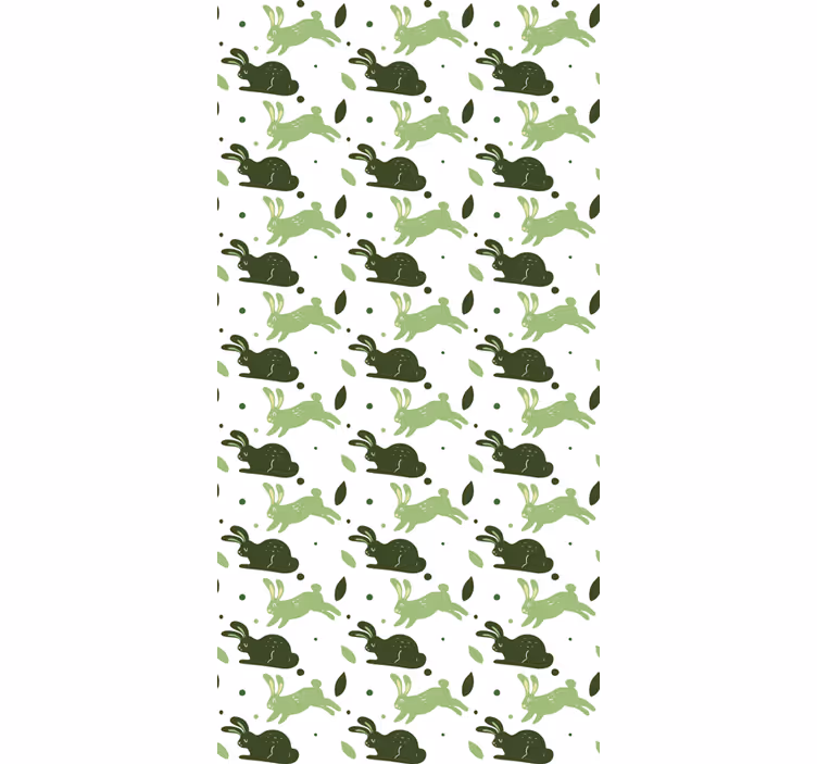Tapete za zid dinosaura zeleni zečevi - TenStickers