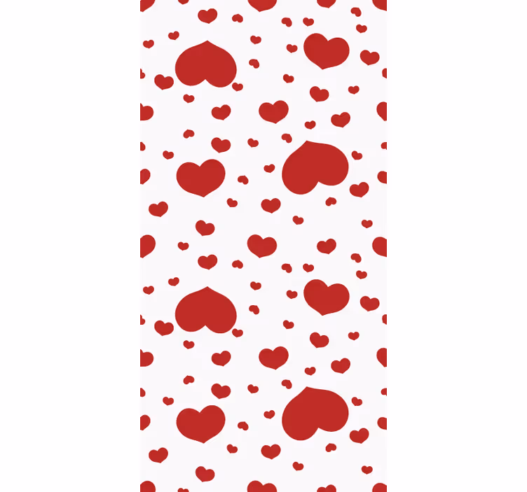 Moderne tapete za dnevni boravak s malim i velikim srcima - TenStickers