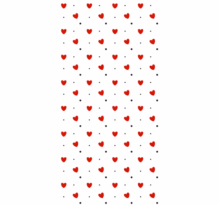 Moderne tapete za dnevni boravak srce i točkice - TenStickers