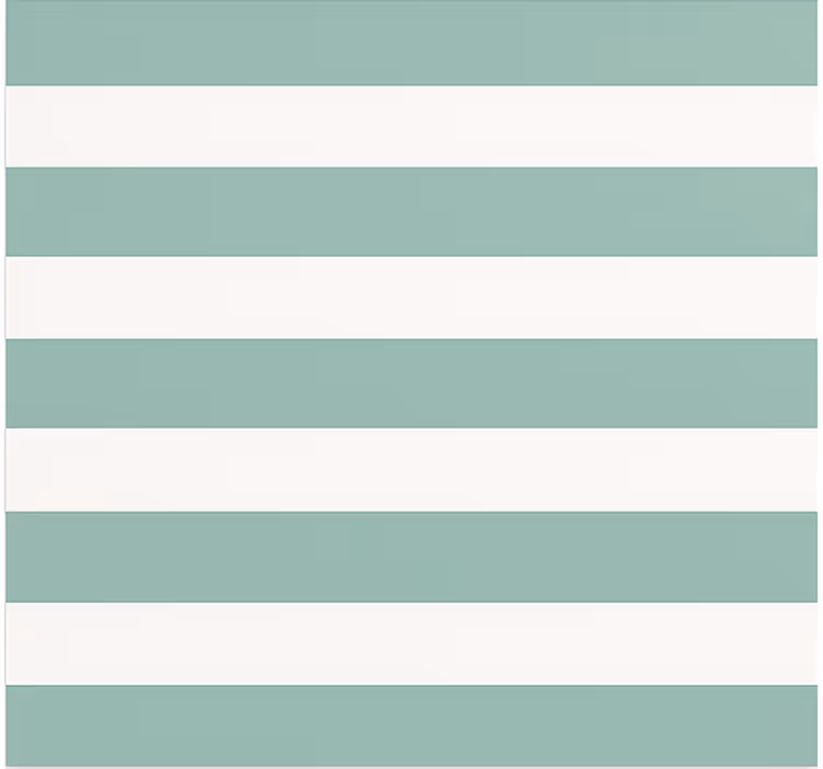 Tapete za blagovaonu u tirkiznozelenim prugama - TenStickers