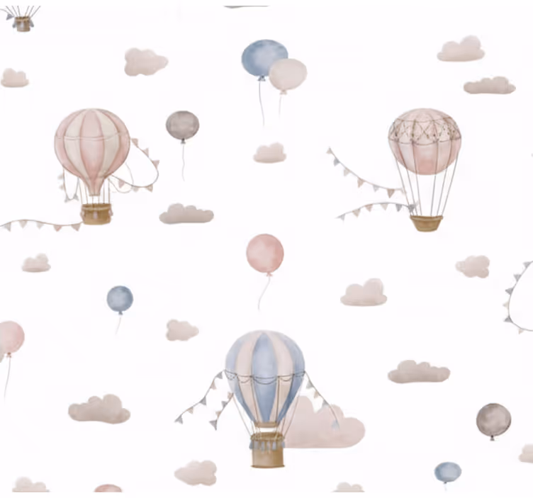 Tapete za dnevni boravak u pastelnim balonima - TenStickers