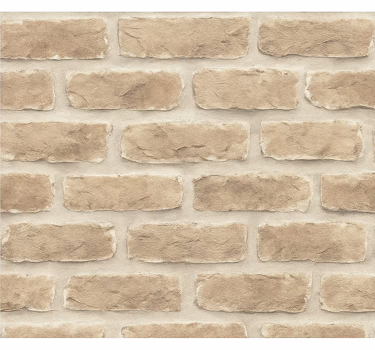 Zidne tapete za spavaću sobu rustikalna pješčana opeka - TenStickers