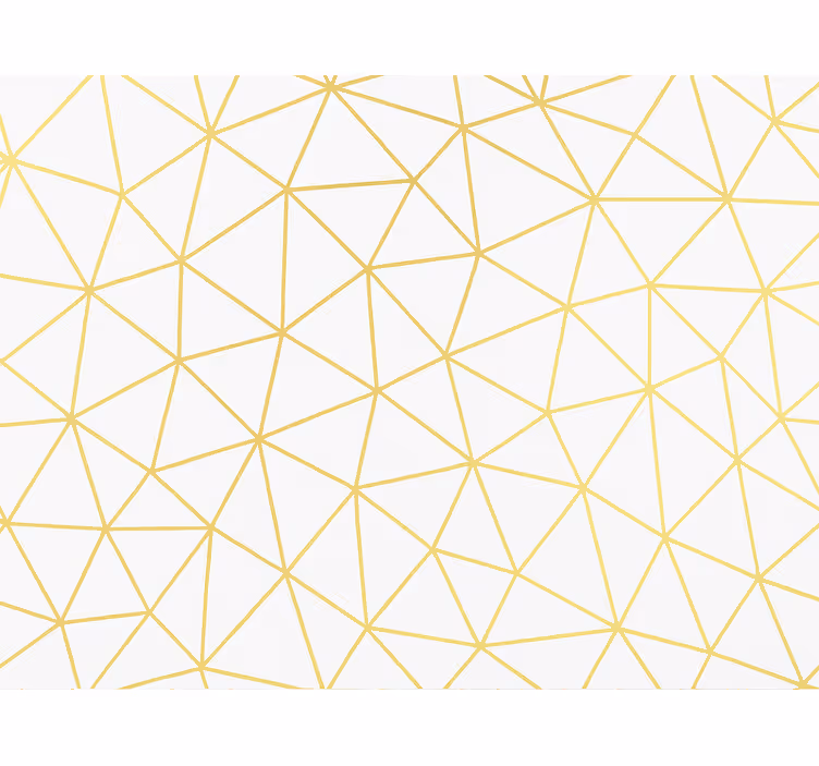 Tapete za zid trokuti zlatni geometrijski mozaik - TenStickers