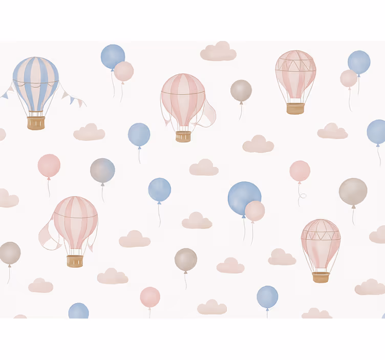 Tapete za dječju sobu pastelni san baloni - TenStickers