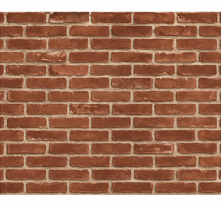 Tapete za dnevni boravak u uzorku crvene opeke - TenStickers