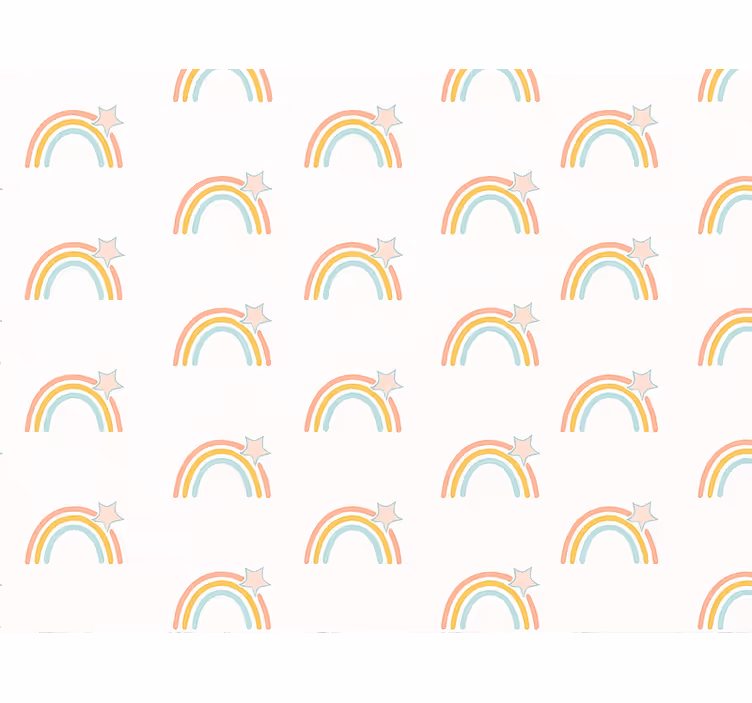 Zidne tapete za dječju sobu jednostavan uzorak duge - TenStickers