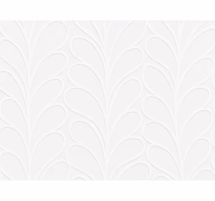Tapete za dnevni boravak 3d bijela tekstura lista - TenStickers
