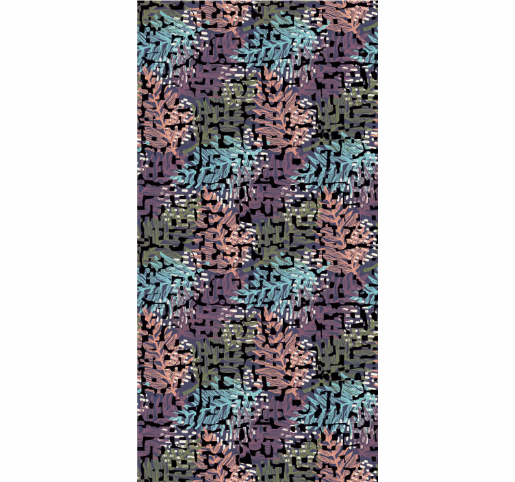 Tapete za zid cvjetni šarena originalna flora - TenStickers