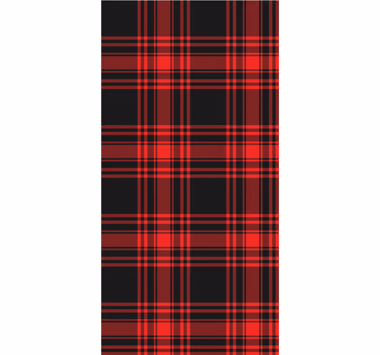 Zidne tapete za spavaću sobu tartan uzorak - TenStickers
