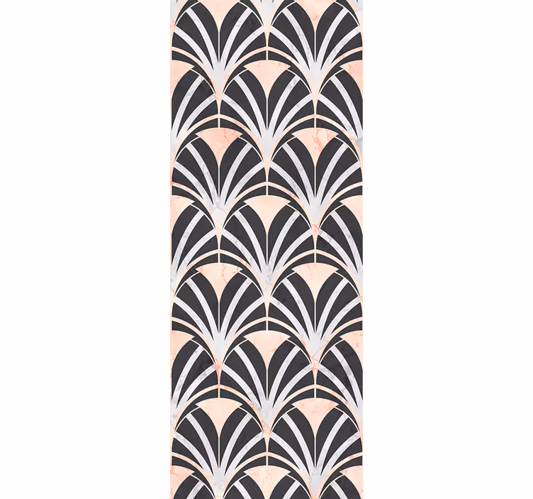 Tapete za spavaću sobu s uzorkom mramora u art deco stilu - TenStickers