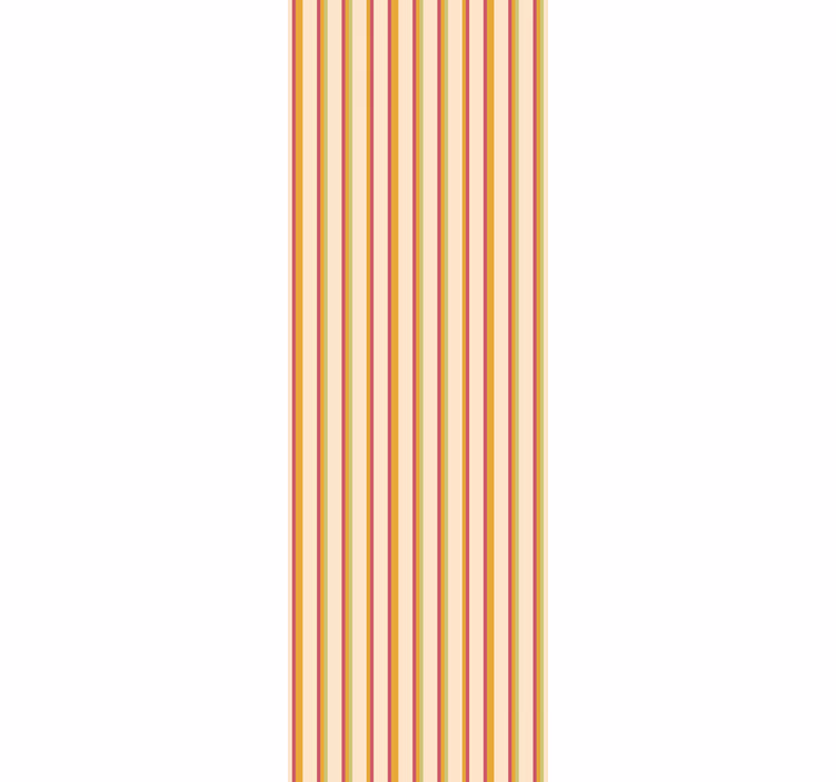 Tapete za spavaću sobu u retro pastelnim prugama - TenStickers