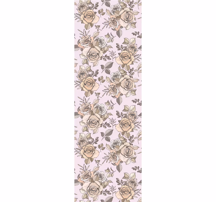 Tapete za spavaću sobu s ružičastim shabby chic uzorkom - TenStickers