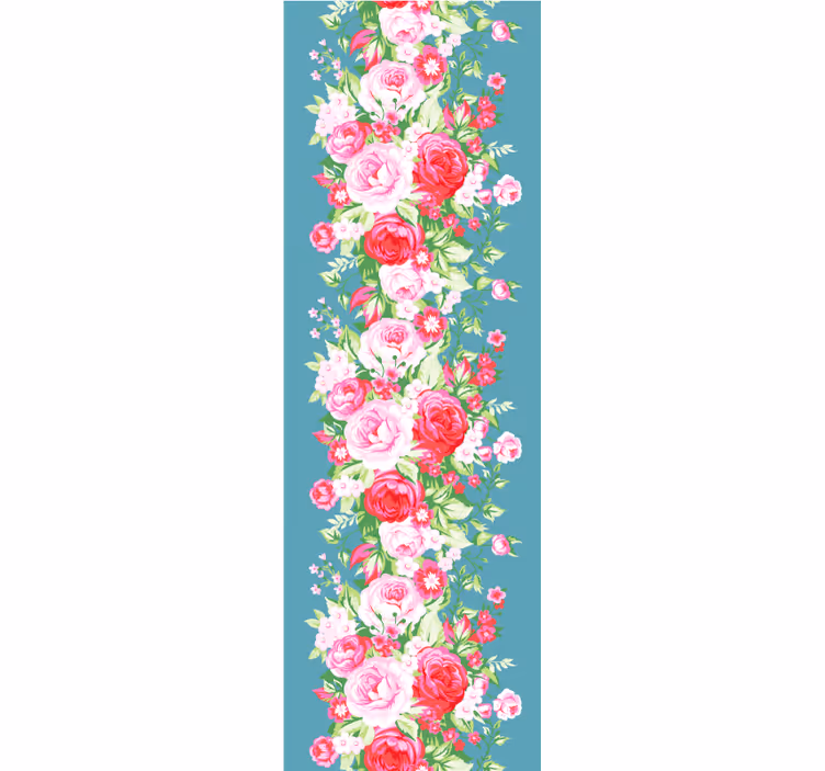Tapete za spavaću sobu u tirkiznom shabby chic uzorku - TenStickers