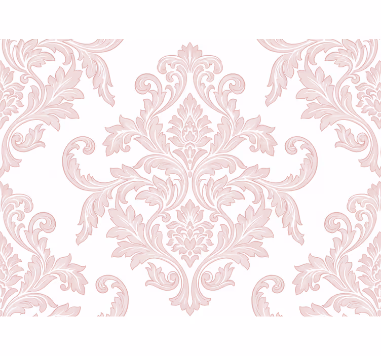 Tapete za zid barokni u blush damask paisley uzorku - TenStickers