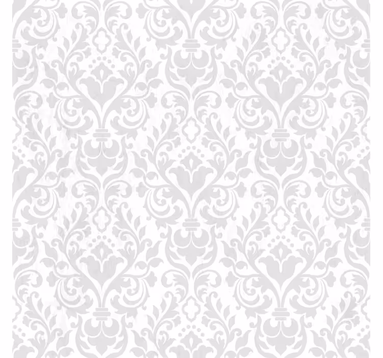 Bijele tapete u grunge damask uzorku - TenStickers