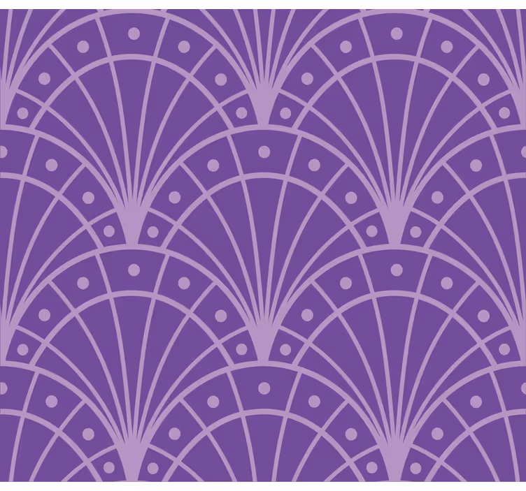 Lila tapete minimalističkog art deco stila - TenStickers
