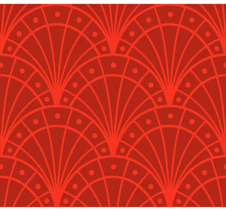 Crvena tapete elegantni crveni art deco - TenStickers