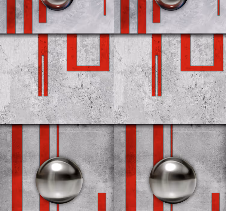 Tapete za zid Sažetak geometrijski sferni ornamenti - TenStickers