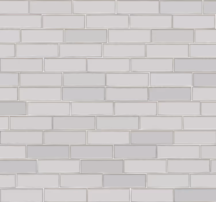 Bijela opeka teksturna pozadina - TenStickers