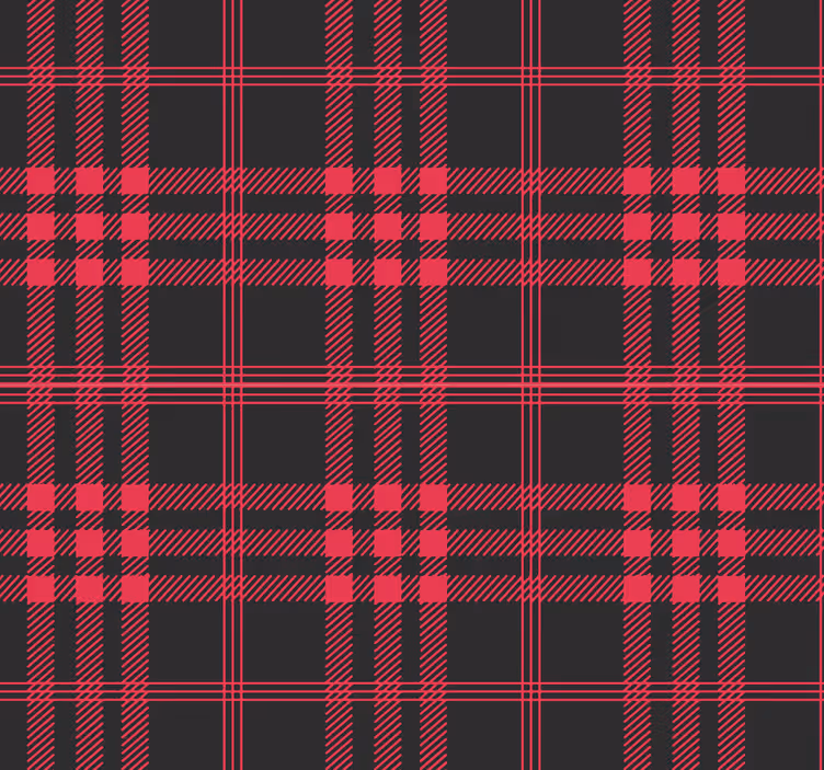 Božićni tartan uzorak prugast - TenStickers