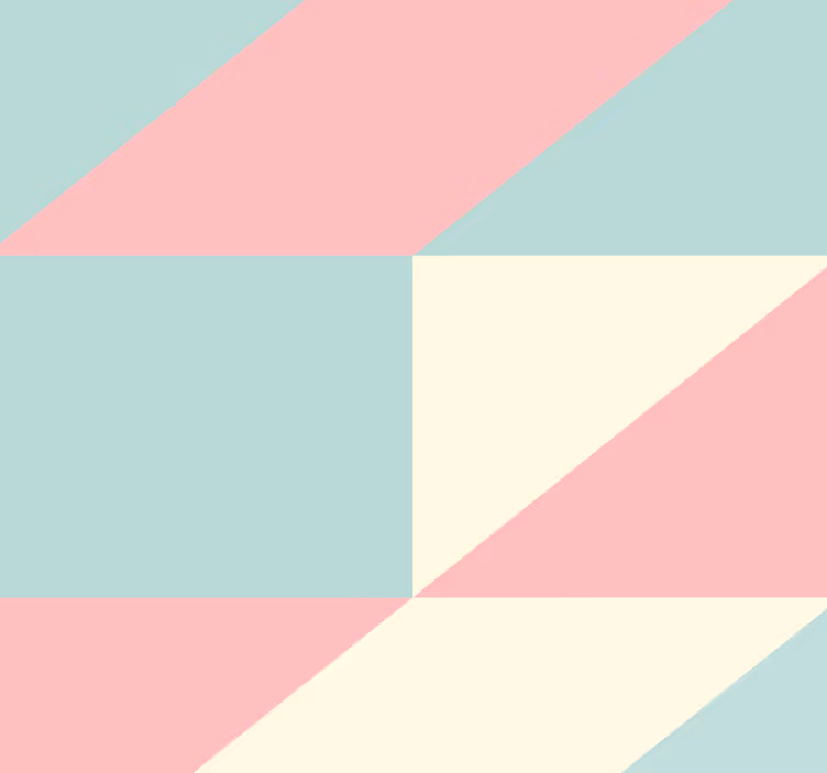 Tapete za zid geometrijski pastelni trokuti - TenStickers