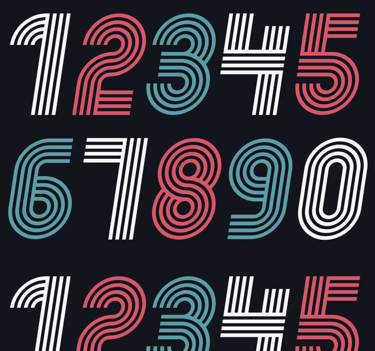 Numerologija tinejdžerska tapeta za spavaću sobu - TenStickers