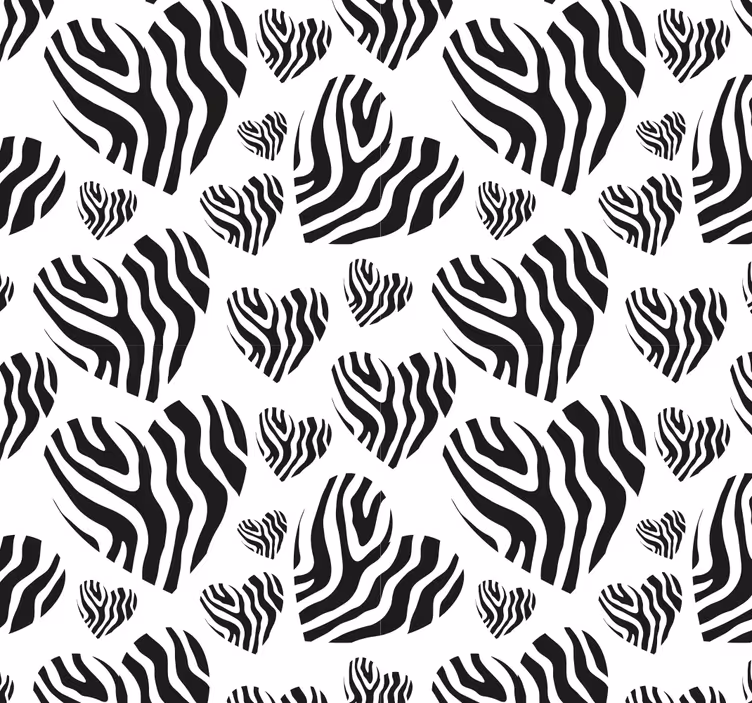 Tapete za dnevni boravak zebra uzorak Jednostavnost - TenStickers