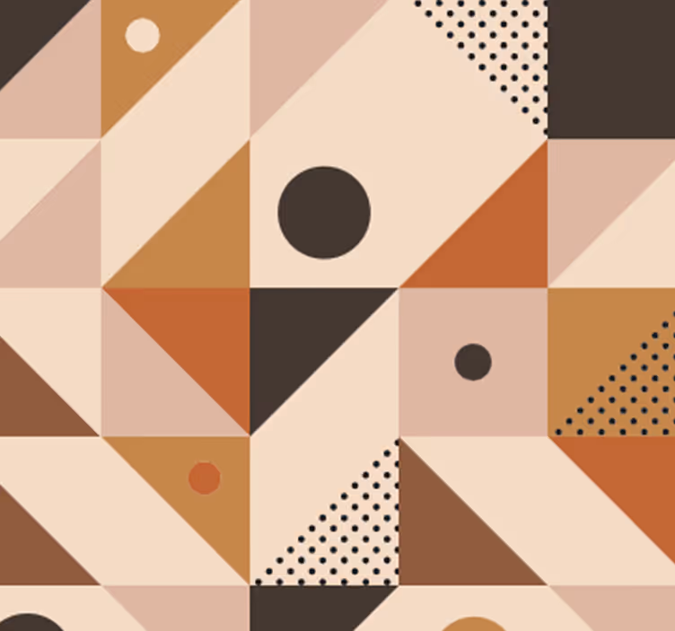 Smeđe patchwork moderne pozadine - TenStickers