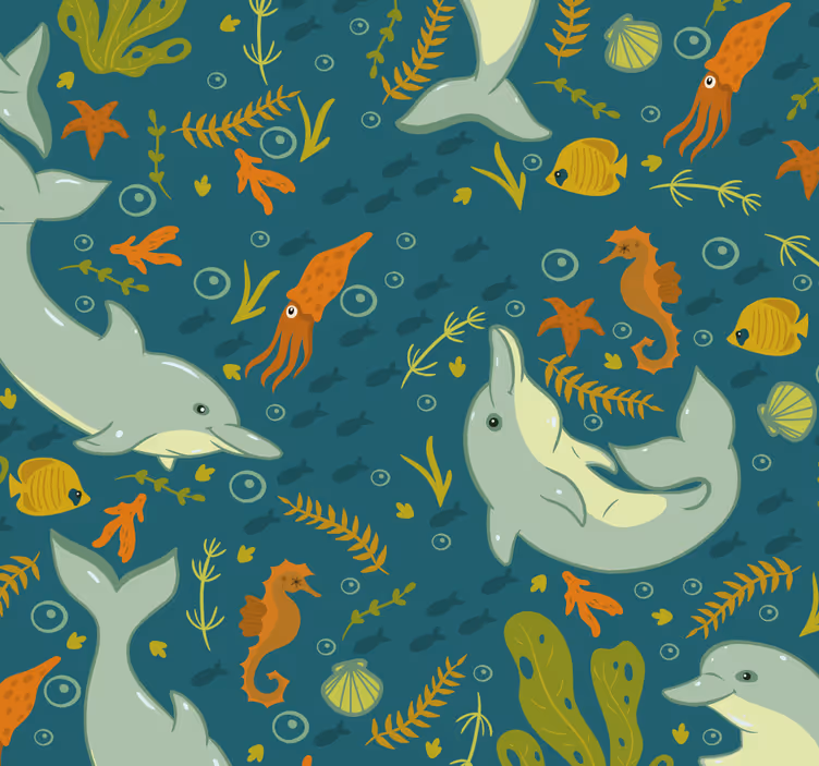 Tapete za zid  životinjske podvodna fauna - TenStickers