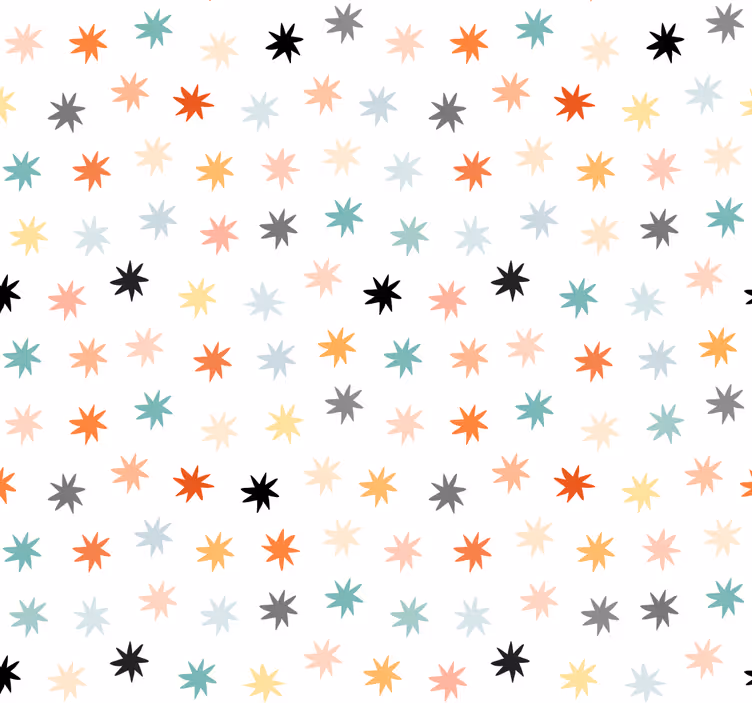 Tapeta s okrunjenim zvijezdama - TenStickers