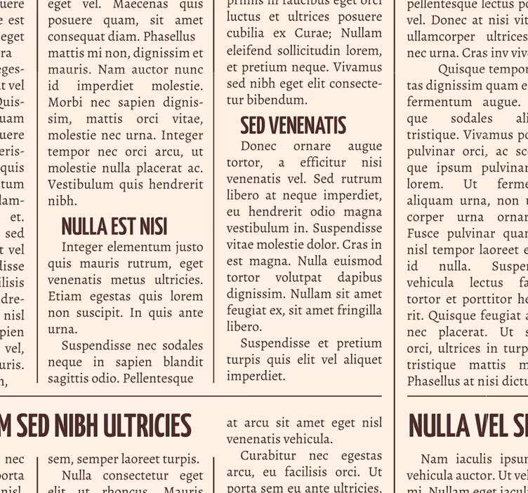 Tapeta vintage novine print sažetak - TenStickers