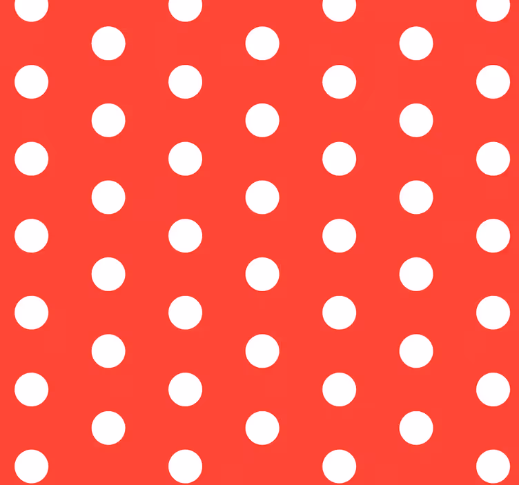 Crvene tapete s bijelim točkicama - TenStickers