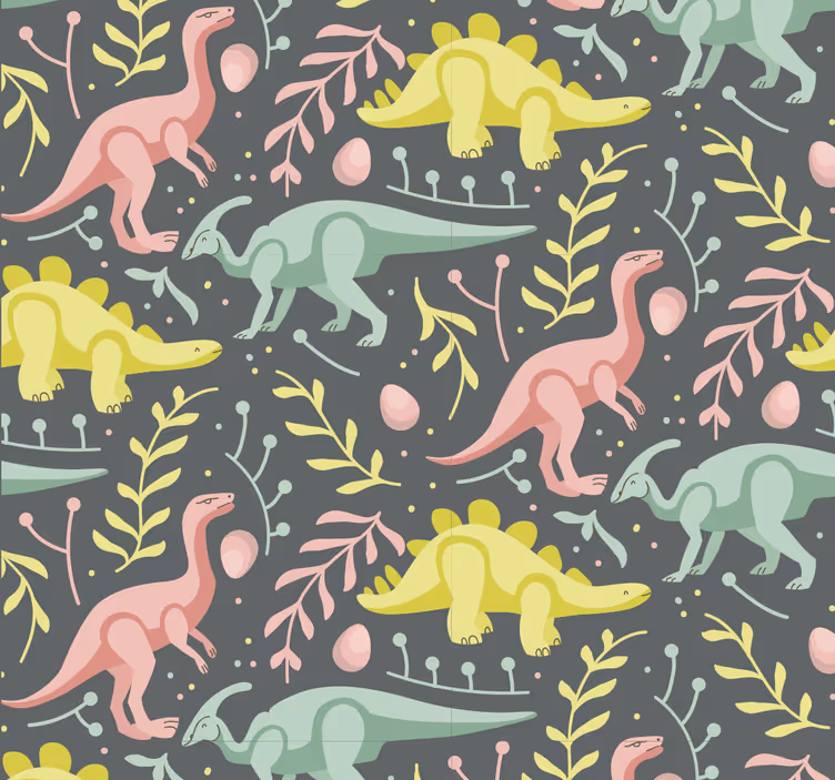 Tapete za zid Dinosaura dinosaur crtani igra - TenStickers