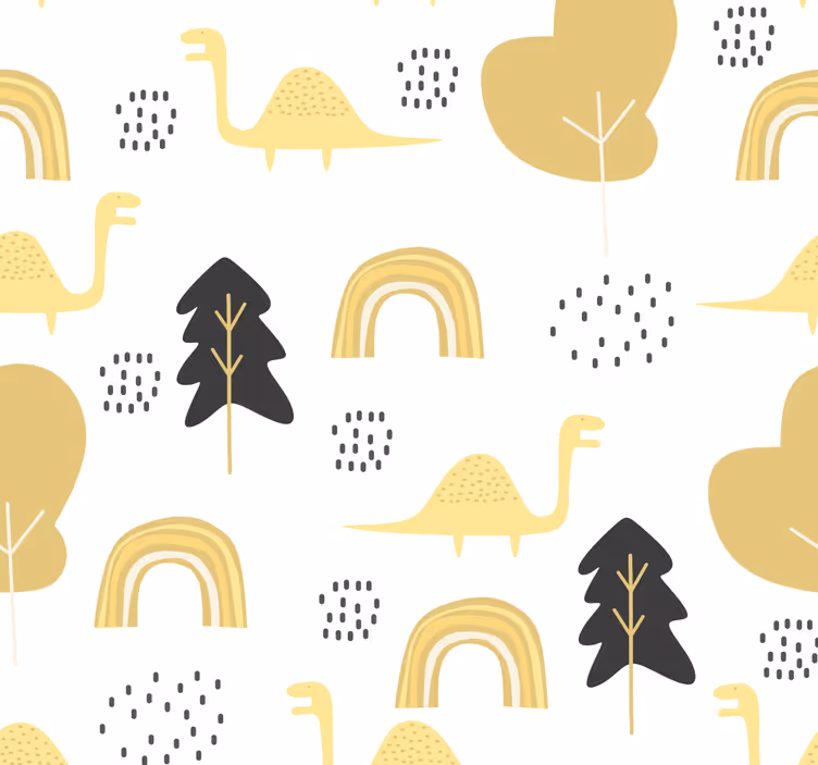 Tapete za dječju sobu razigrani motiv dinosaura - TenStickers