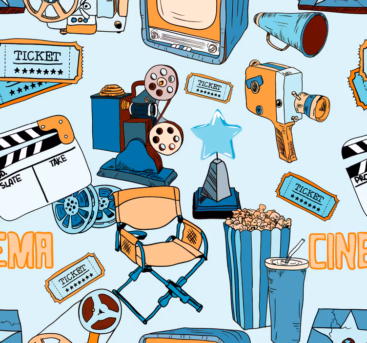 Pozadina filma dnevna soba - TenStickers