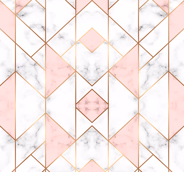 Tapete za zid Geometrijski geometrijska mramorna elegancija - TenStickers