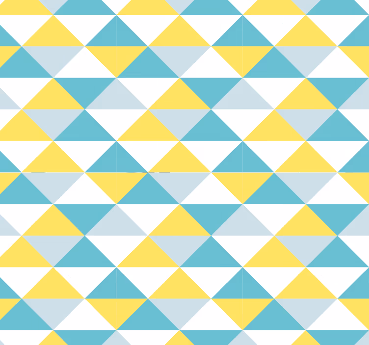 Tapete žute i plave geometrijske pločice - TenStickers