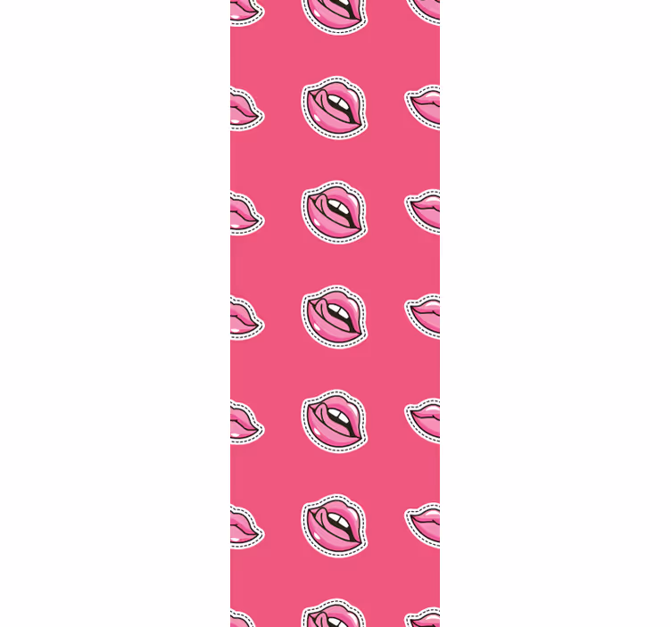 Tapete za zid Umjetnost dizajn uzorka usana - TenStickers