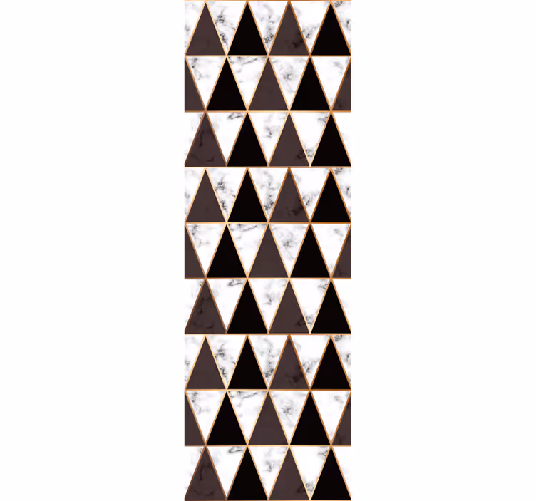 Tapete za zid Geometrijski geometrijski mramorni trokuti - TenStickers