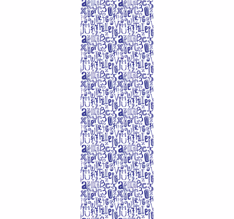 Tapete za zid Utiskivanje slova motiv abecede - TenStickers