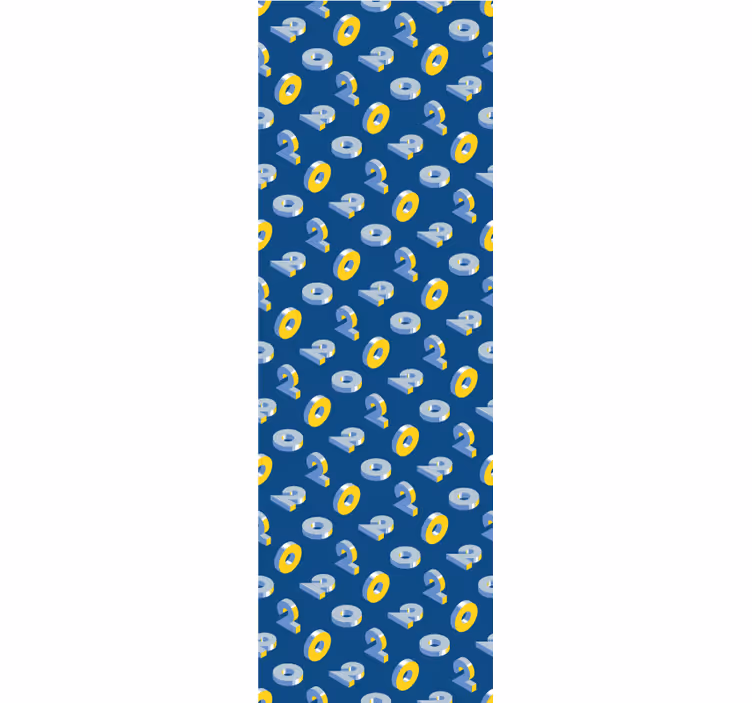 3d brojevi 3d tapeta - TenStickers