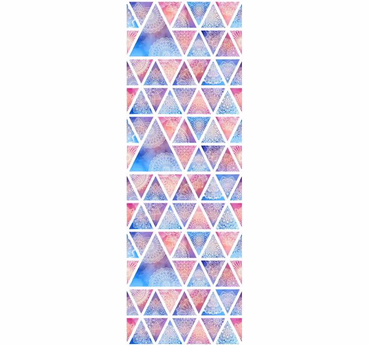 Tapete za zid Geometrijski geometrijski trokutasti niz - TenStickers