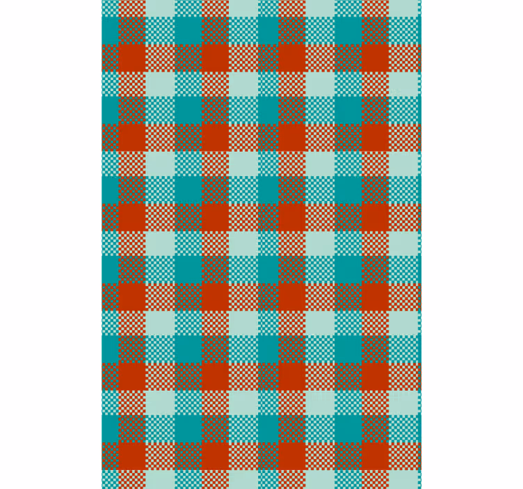 Tapete za zid Geometrijski gingham uzorak - TenStickers