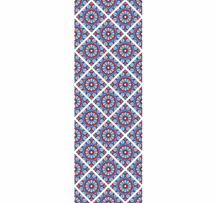 Tapete za zid Cvjetni geometrijska cvjetna elegancija - TenStickers
