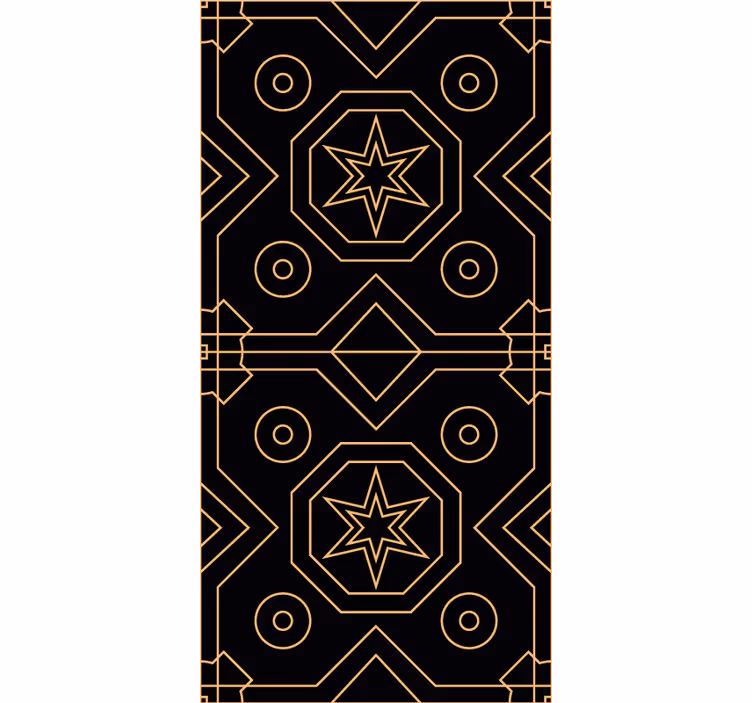 Tapete za zid Geometrijski geometrijska zvjezdana simetrija - TenStickers