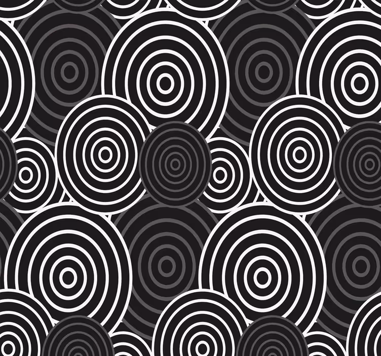 Tapete za zid Geometrijski koncentrične kružnice - TenStickers
