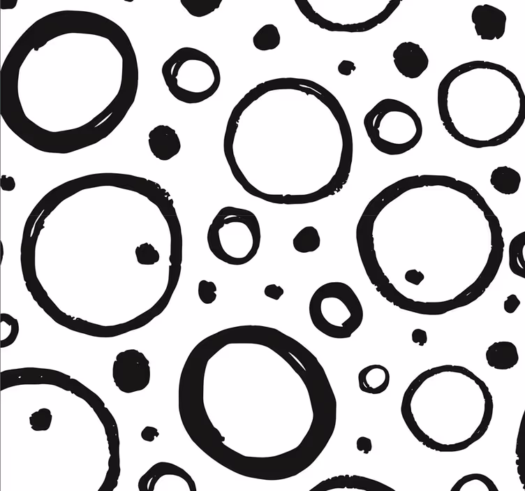 Tapete za zid Geometrijski apstraktni krugovi - TenStickers
