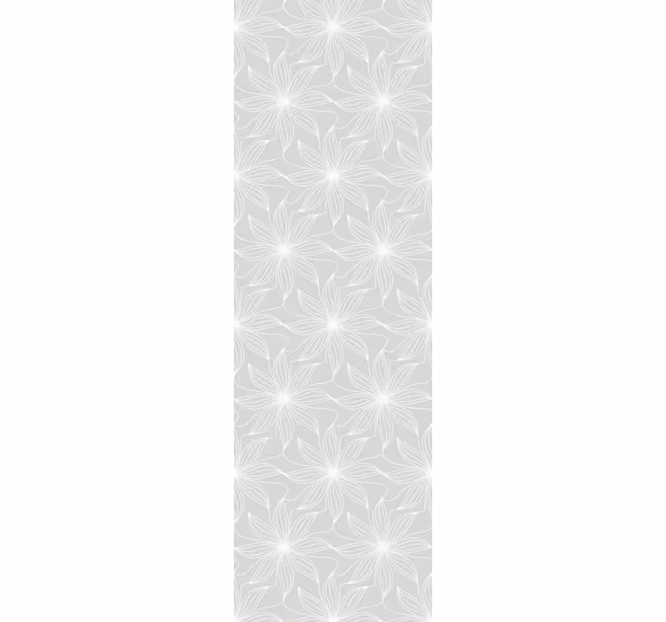 Sive tapete za zid cvjetna geometrija - TenStickers